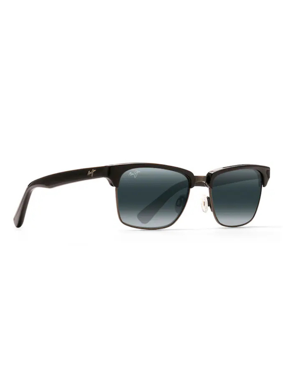 Maui Jim Kawika in Black Gloss with Antique Pewter / Neutral Grey