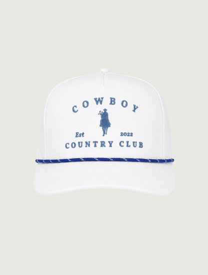 Cowboy Country Club Horse Roped Hat in White