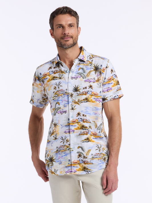 Robert Graham Curtis Short Sleeve Button Down Shirt