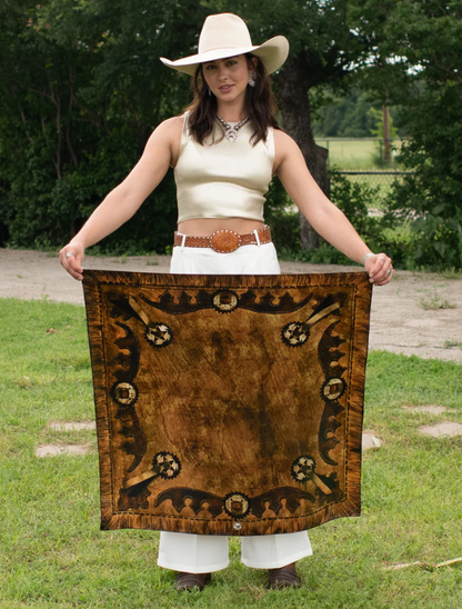 Fringe Scarves "Batwings" Silk Scarf
