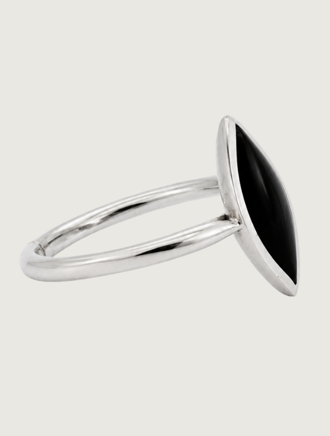Kabana Sterling Silver & Onyx Ring