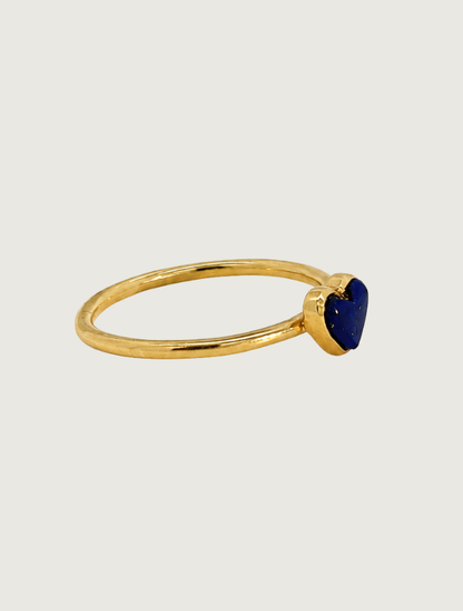 14K Yellow Gold Lapis Ring