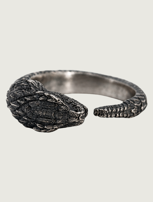 William Henry 'Glispa' Sculpted Sterling Silver Snake Ring