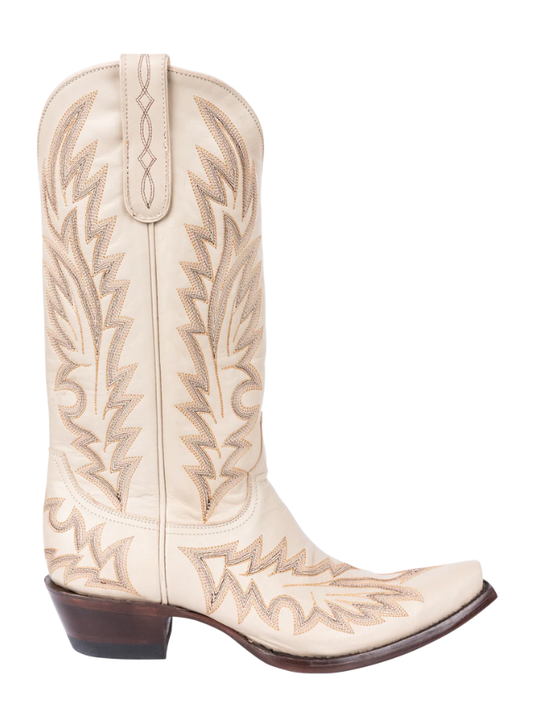 Old Gringo Yippee Ki Yay Wilkie Cowgirl Boots in Bone