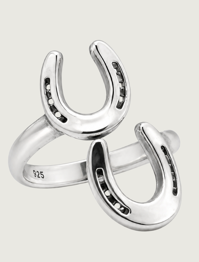 Kabana Sterling Silver Adjustable Horseshoe Ring