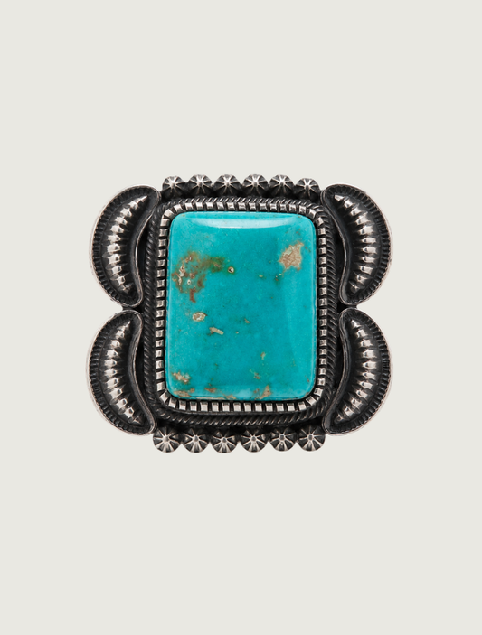 Kirk Smith Sterling Silver Turquoise Ring
