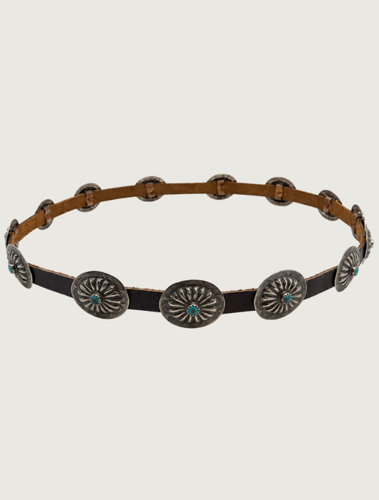 Sterling Silver & Turquoise Hat Band