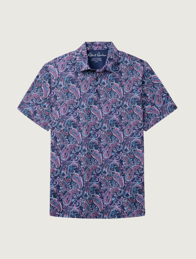 Robert Graham Brisco Paisley Performance Polo
