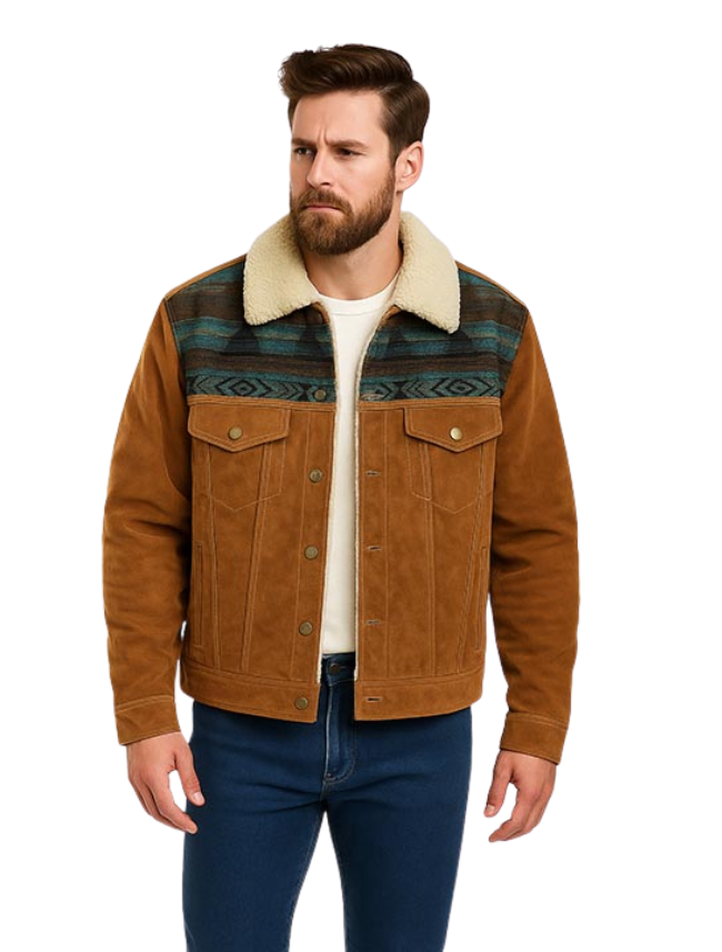 Men's Knit Inset Jacket