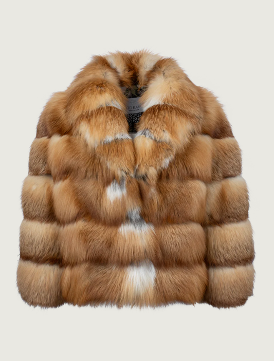 Pinto Ranch Chestnut Fox Fur Jacket