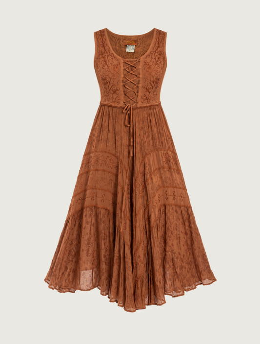 Scully Women's Lace-up Front Sleeveless Dress