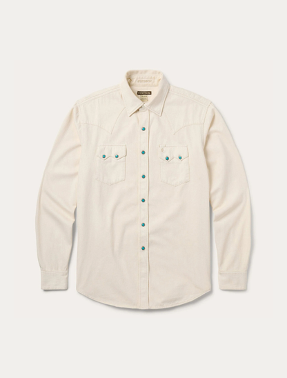 Stetson Men's Turquoise Snap Western Denim Shirt