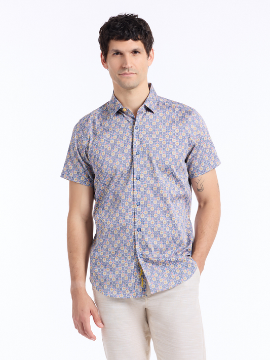 Robert Graham Kinloch Short Sleeve Button Down Shirt