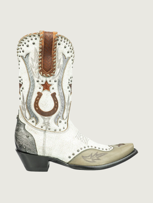Double D Ranch Best Dressed Taupe Cowboy Boots