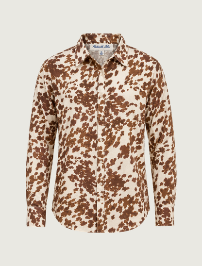 Panhandle Slim Women's Cowhide Print Button Down Shirt