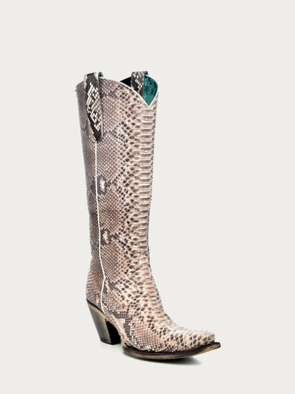 Corral Women's Genuine Full Python Tall Top Cowboy Boots