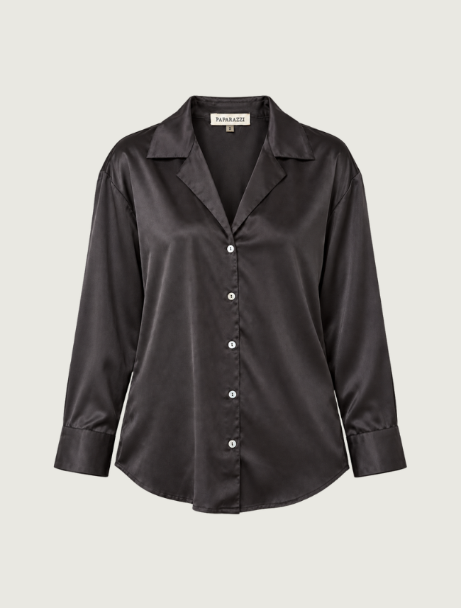 Paparazzi Satin Button-Up Shirt