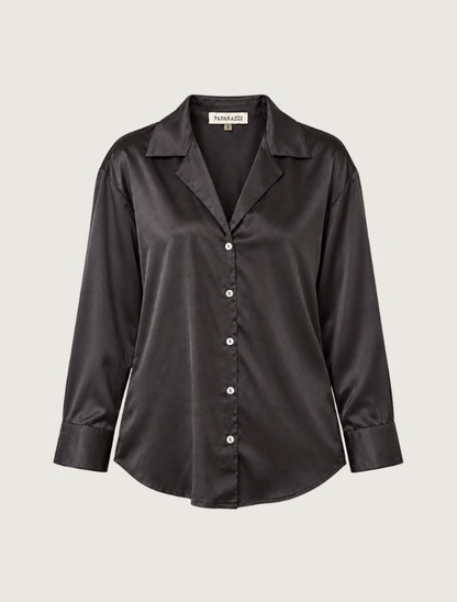Paparazzi Satin Button-Up Shirt
