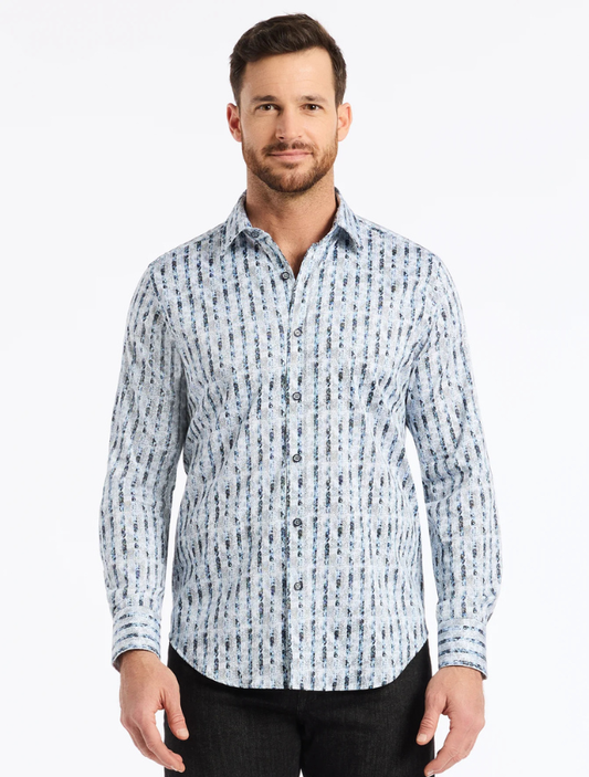 Robert Graham Men's Wooster Long Sleeve Button Down Shirt in White