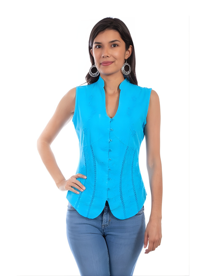Scully Women's Cotton Sleeveless Blouse