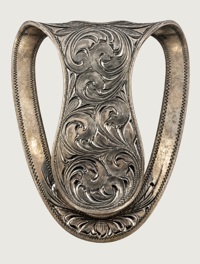 Clint Orms San Jac 1800 Sterling Silver Engraved Money Clip
