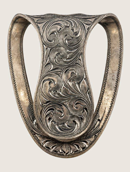 Clint Orms San Jac 1800 Sterling Silver Engraved Money Clip