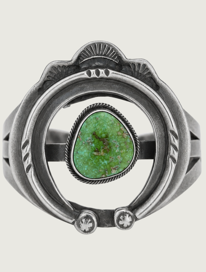 Paul Livingston Sterling Silver & Turquoise Cuff Bracelet