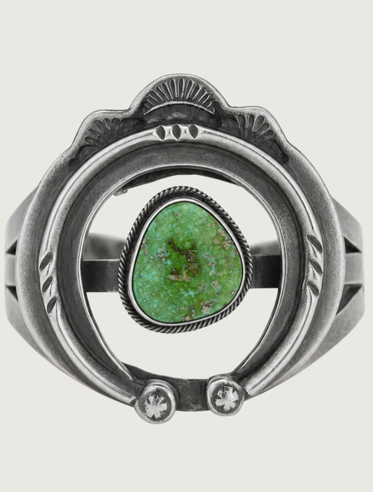 Paul Livingston Sterling Silver & Turquoise Cuff Bracelet