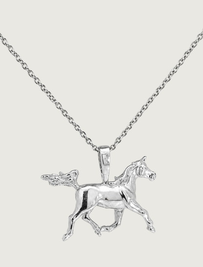 Kabana Rhodium-Plated Sterling Silver Horse Pendant
