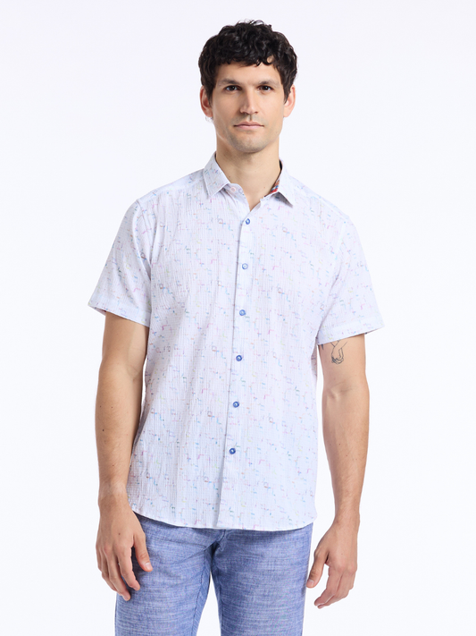 Robert Graham Kingshold Short Sleeve Button Down Shirt