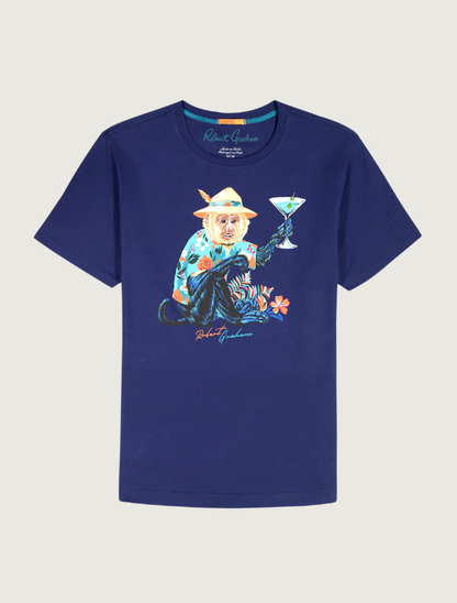 Robert Graham Men's Monkey Vacation Short Sleeve T-Shirt