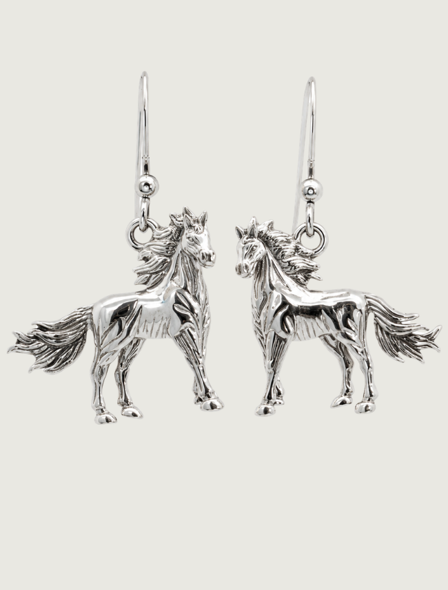 Kabana Sterling Silver Horse Earrings