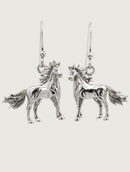 Kabana Sterling Silver Horse Earrings