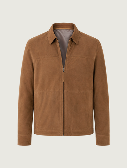 Scully Men's Reversible Brown Suede Jacket