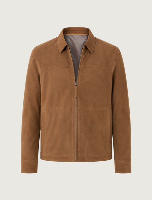 Scully Men's Reversible Brown Suede Jacket