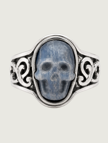 Lee Downey Sterling Silver Skull Ring