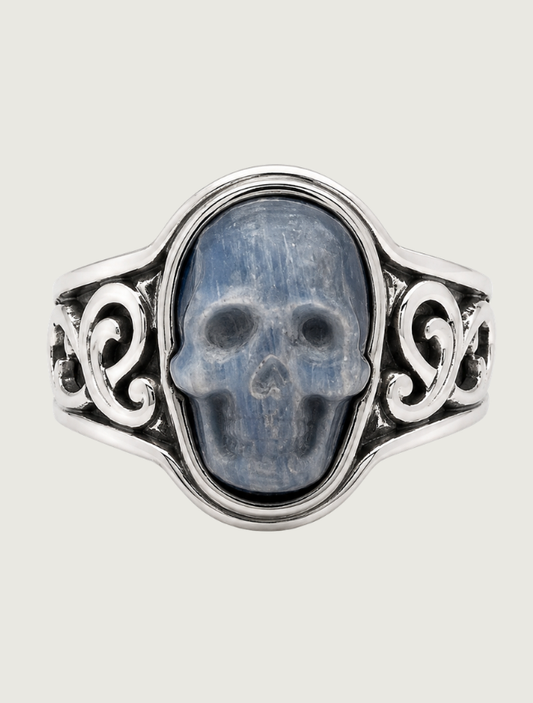 Lee Downey Sterling Silver Skull Ring