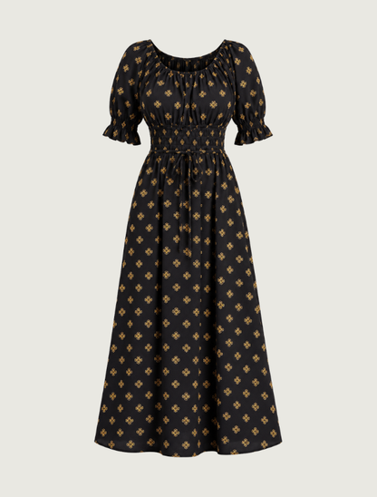 Stetson Four Winds Print Peasant Dress