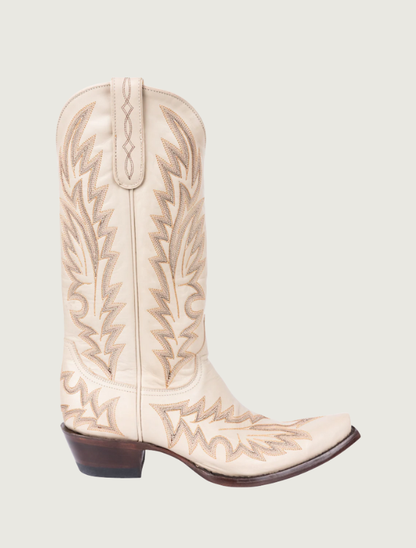 Old Gringo Yippee Ki Yay Wilkie Cowgirl Boots in Bone