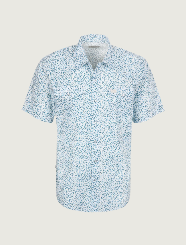 Kimes Ranch Bascom Floral Snap Front Shirt in Blue
