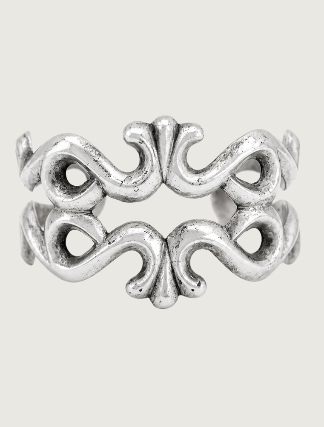 Sterling Silver Ornate Cuff Bracelet