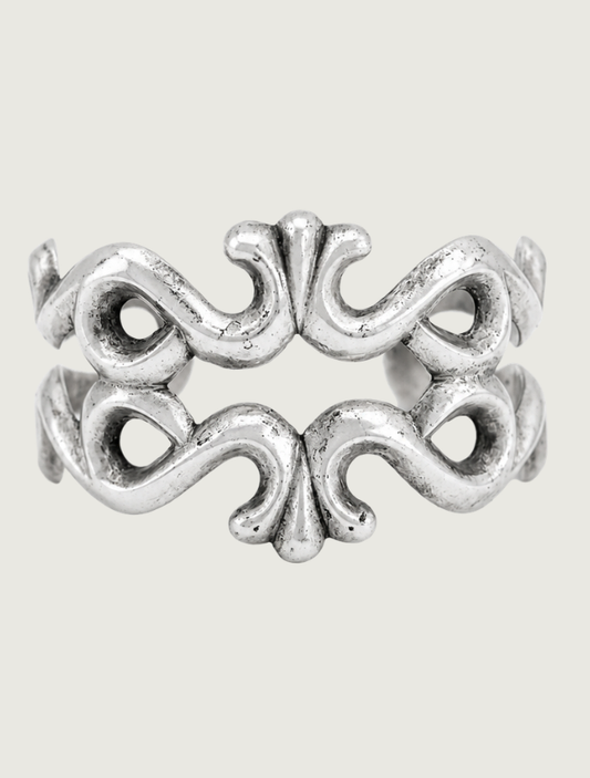 Sterling Silver Ornate Cuff Bracelet