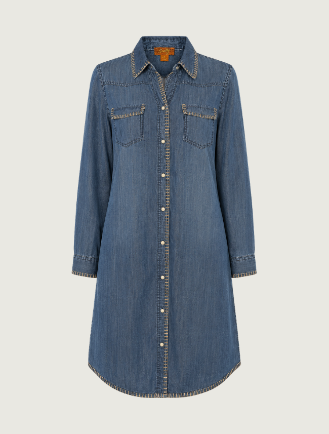 Scully Women's Whipstitch Denim Dress