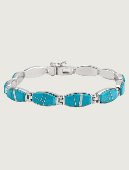 Valerie Yazzie Long Oval Link Bracelet