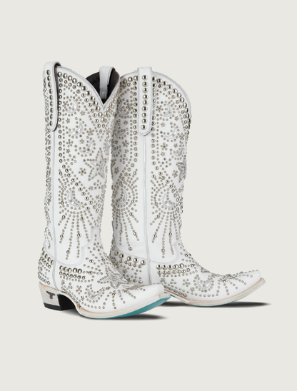 Lane Boots Solstice Cowgirl Boots in Matte White