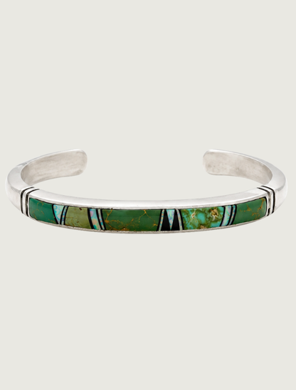 Sterling Silver Turquoise Inlay Cuff Bracelets