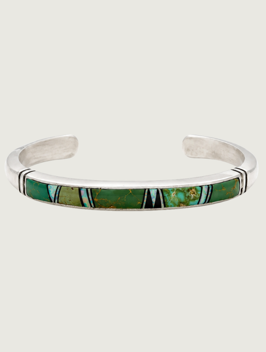 Sterling Silver Turquoise Inlay Cuff Bracelets