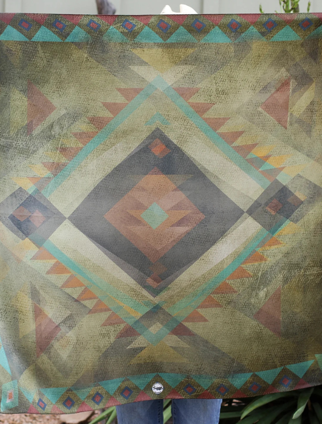 Fringe Scarves "Santa Fe" Silk Scarf