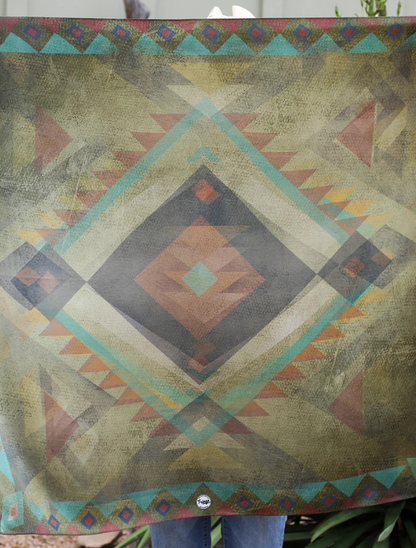Fringe Scarves "Santa Fe" Silk Scarf