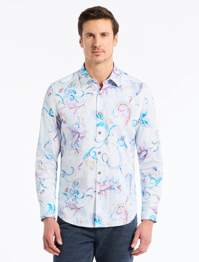 Robert Graham Men's Tilden Long Sleeve Button Down Shirt